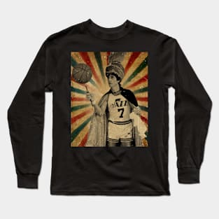 Pete Maravich Magic  // Photo Vintage Retro Look Fan Design Long Sleeve T-Shirt